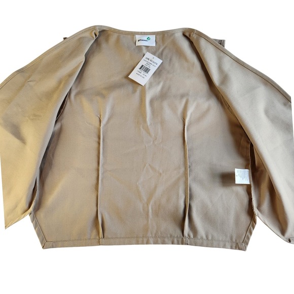 GIRL SCOUT Cadette Senior Ambassador Vest Teen Size Small Beige NWT #06252 - Picture 3 of 7